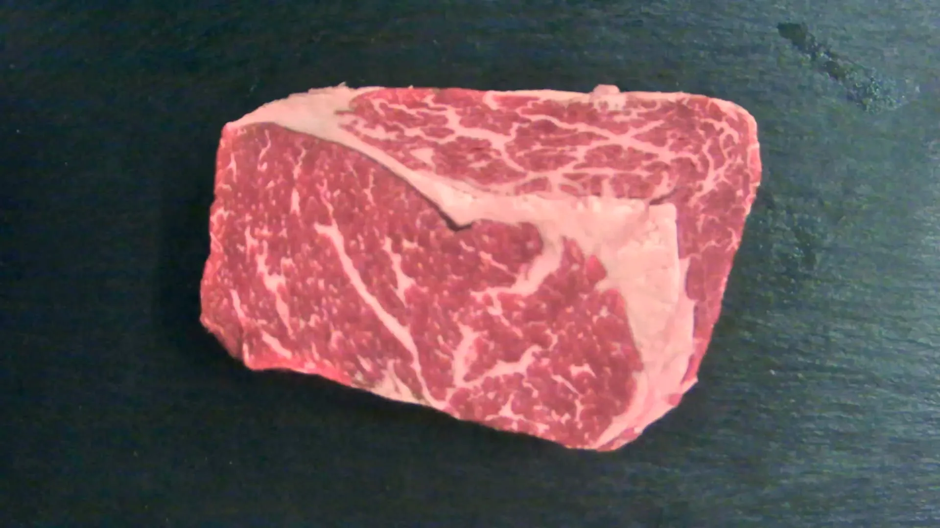 Rib Eye Steak (Wagyu Premium), 380 g – Foto genau dieses Stücks