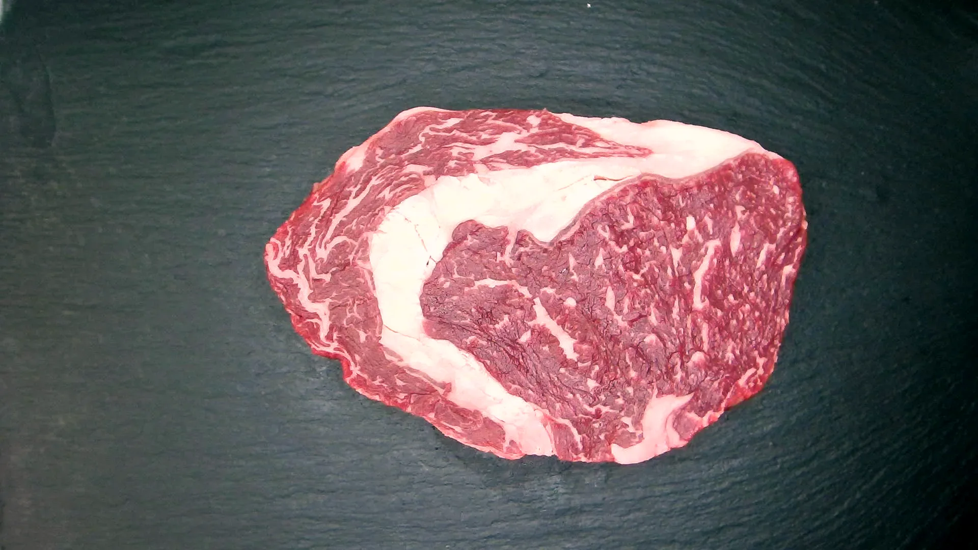 Rib Eye Steak, 418 g, BMS 7 – Foto genau dieses Stücks