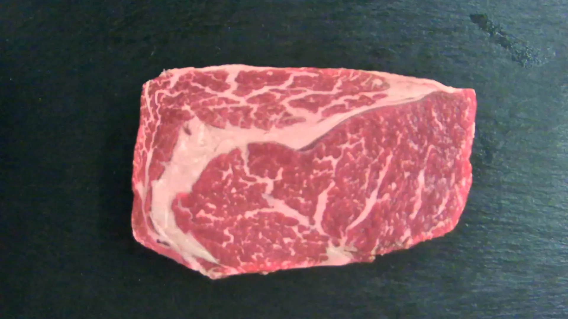 Rib Eye Steak (Wagyu Premium), 394 g – Foto genau dieses Stücks