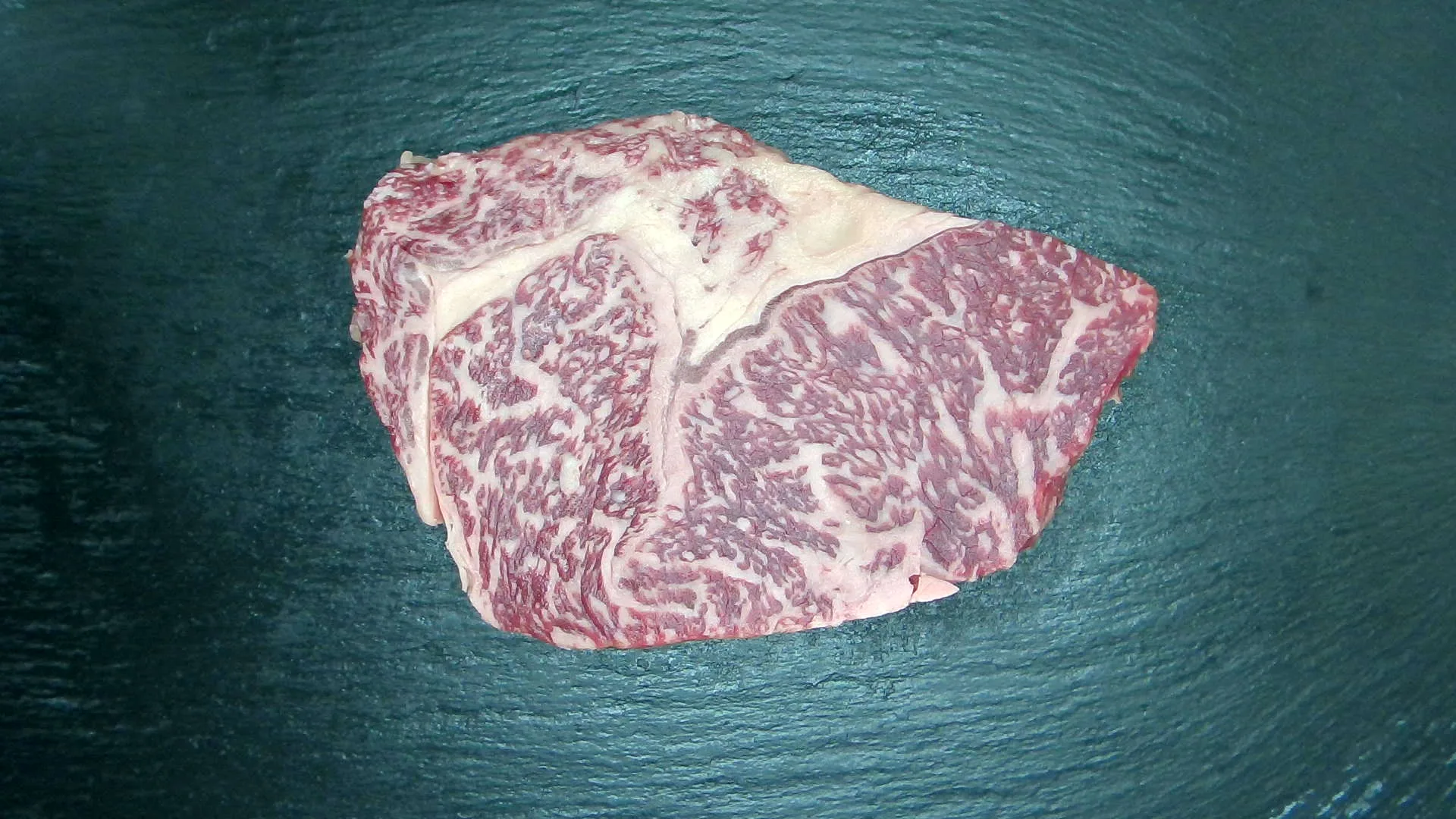 Rib Eye Steak, 392 g, BMS 8 – Foto genau dieses Stücks