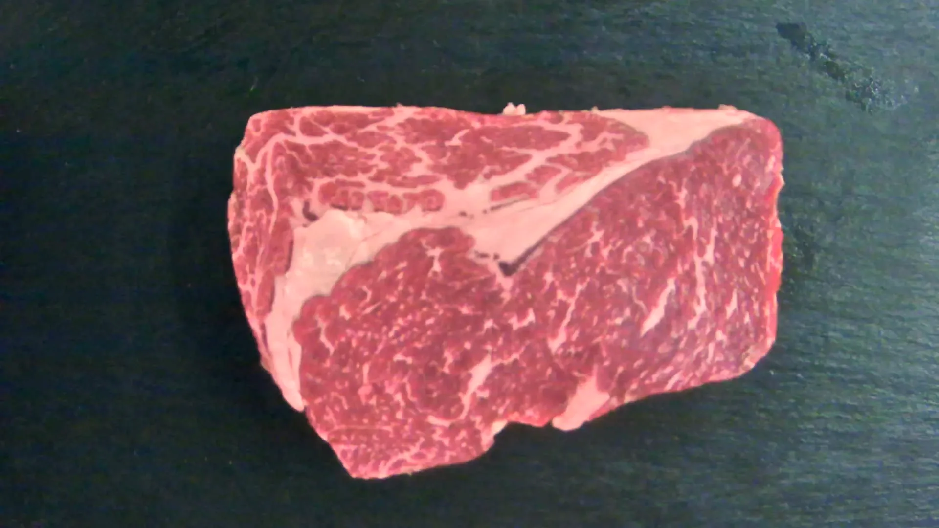 Rib Eye Steak (Wagyu Premium), 406 g – Foto genau dieses Stücks