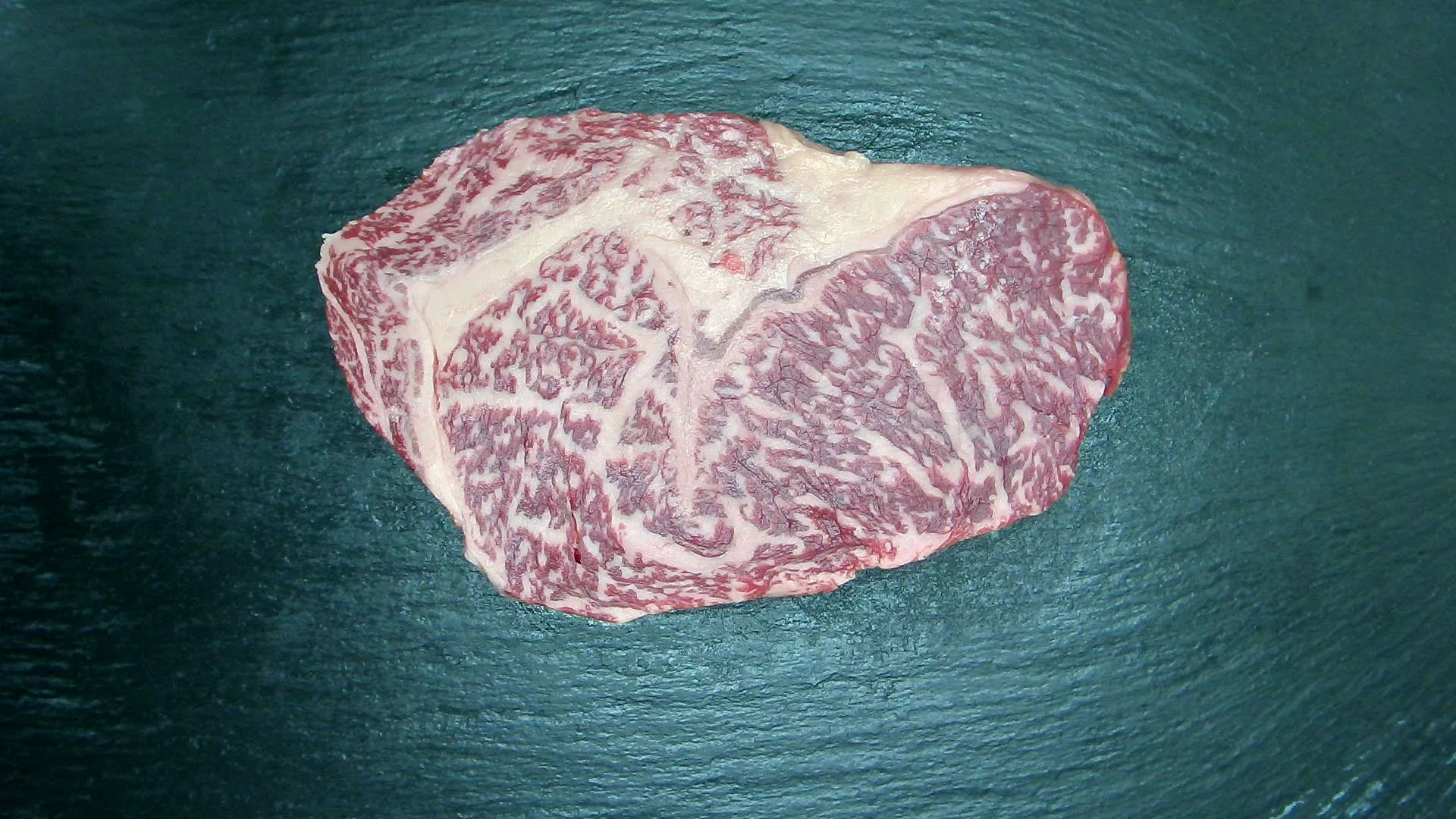 Rib Eye Steak, 420 g, BMS 8 – Foto genau dieses Stücks