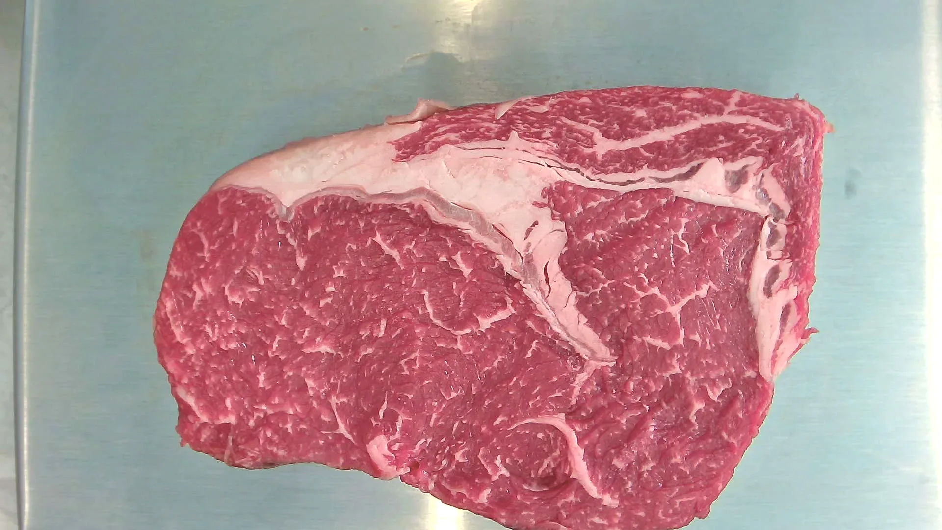 Rib Eye Steak (Wagyu Premium), 540 g – Foto genau dieses Stücks