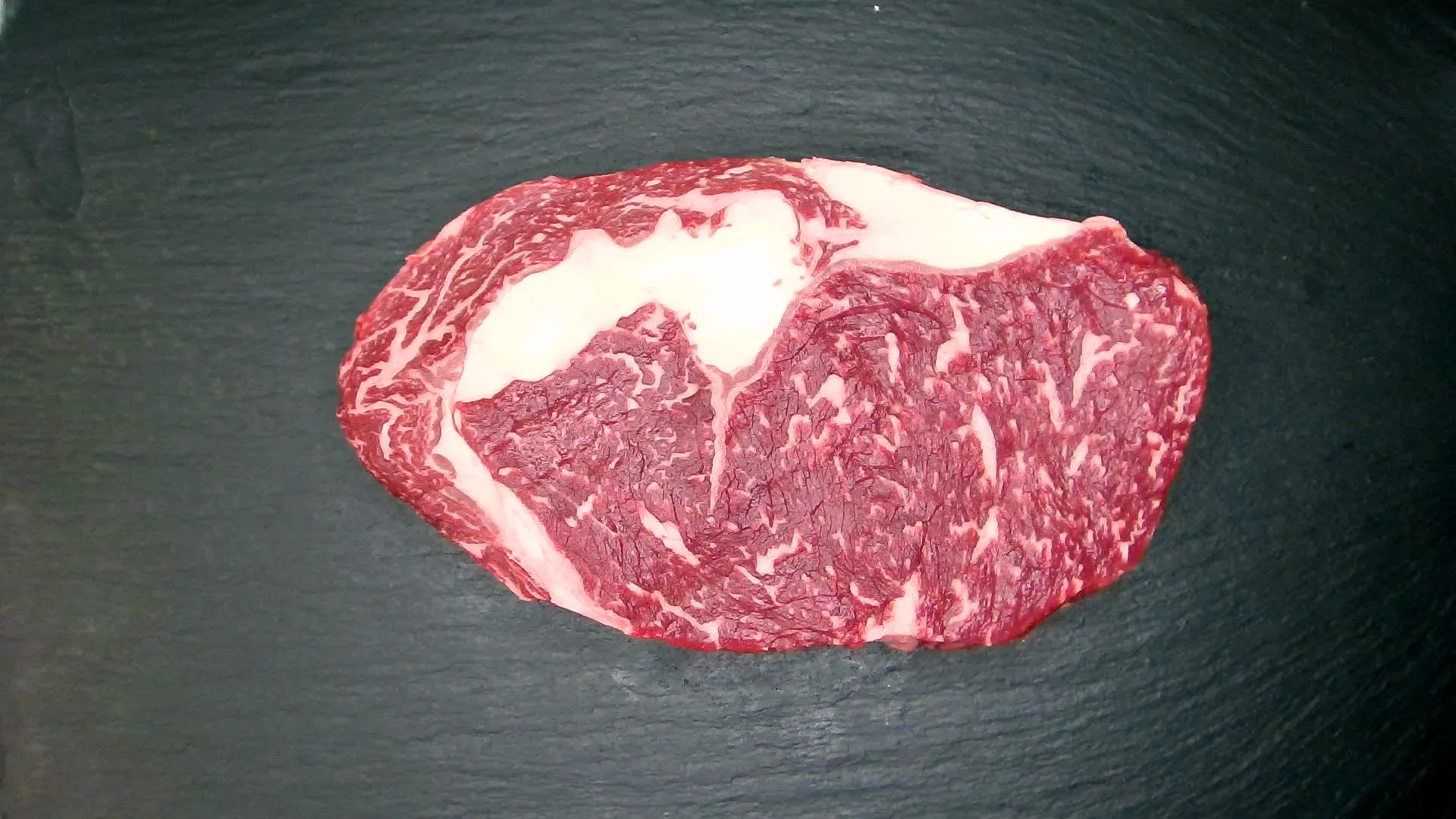 Rib Eye Steak, 490 g, BMS 7 – Foto genau dieses Stücks